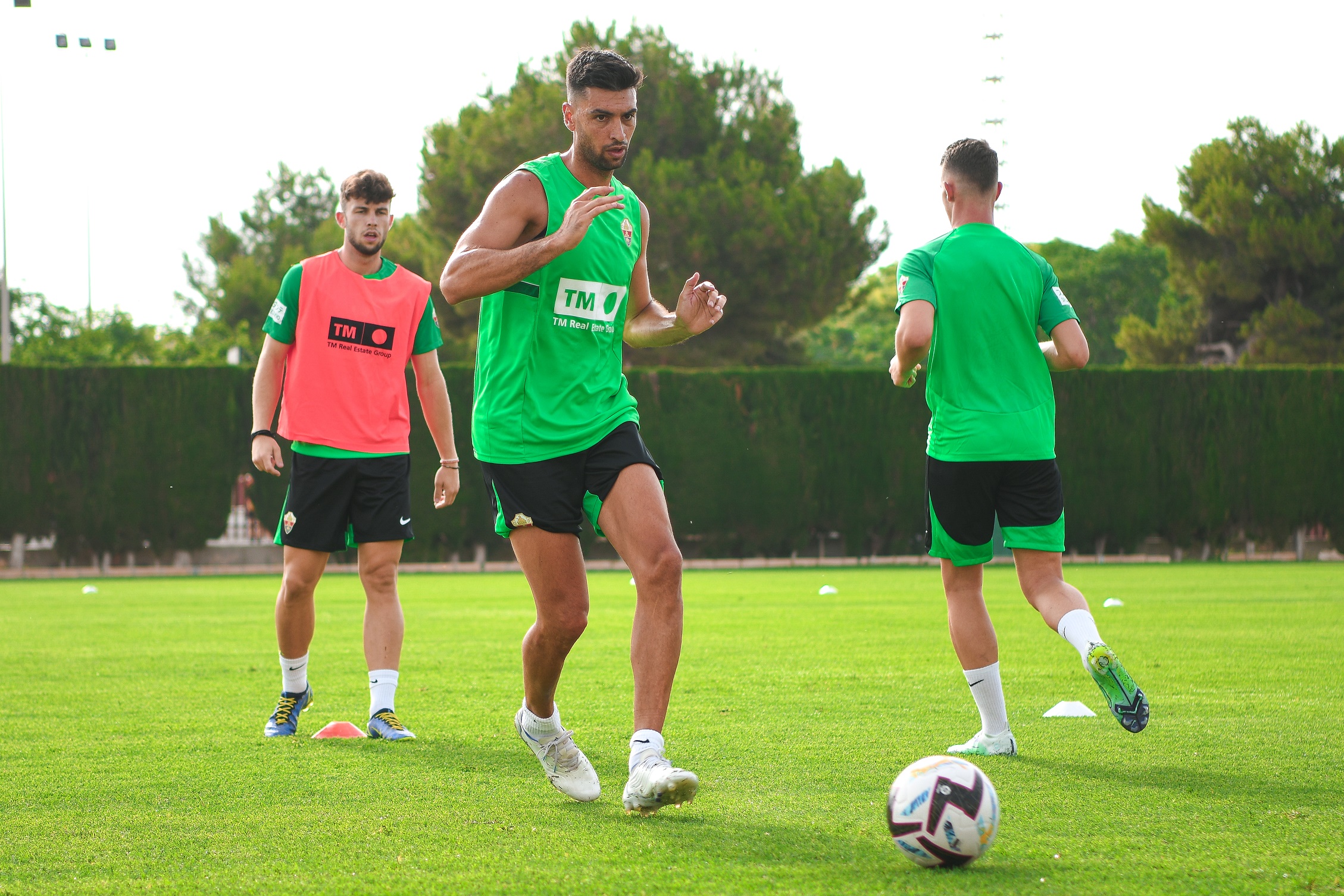 Javier Pastore, en el entrenamiento matinal del pasado miércoles / Sonia Arcos - Elche CF